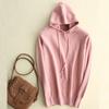 Women's Hooded Sweatshirt Slim Fashion Long Sleeve Top Solid Color Pullover