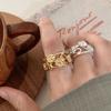 Sweet Hollow Flower Adjustable Ring for Women - Elegant, Lively, and Niche Ins Style