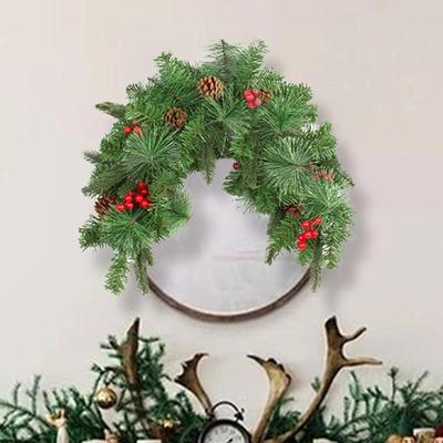 Artificial Christmas Mailbox Swag Garland Pre Lit Decorative Decoration Xmas