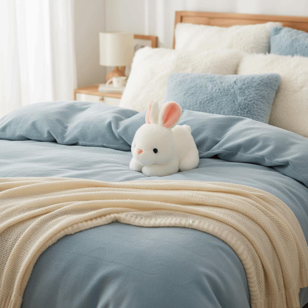 Simulation Design Stuffed Animal Soft Plush Bunny Doll Doll Toy Simulation Toy  Mid-Autumn Festival