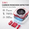 Carbon Monoxide Detectors Plug In, 3-in-1 Carbon Monoxide Monitor with Temperature & Humidity Display, Compact CO Alarm for Home, RV & Travel Safety