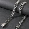 60CM Long 13MM Width Choker Necklace Man Solid Stainless Steel Curb Cuban Link Chain Necklaces for Men Male Jewelry Vintage
