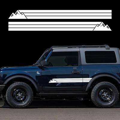 Samolepka na auto Pro Ford Bronco Wrapovací vinylová fólie Boční samolepky na dveře Sada Vodotěsné PVC Decals Auto Styling Autopříslušenství