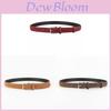 Classic Leather Womens Belt With Alloy Buckle For Casual And Office Wear