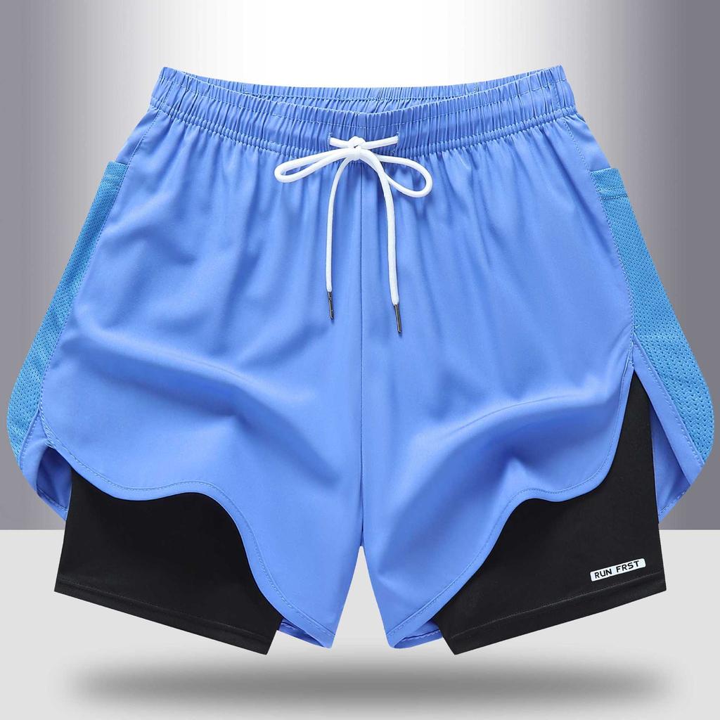Summer Vacation Two Piece Sports Pants for Women, Quick Drying Outdoor Running Pants for Women, Lightweight Breathable Pants