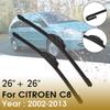 BROSHOO Car Wiper Blade Natural Rubber 26"+26R" 2002-2013 For CITROEN C8 Front Windshield Windscreen Cars Accessories