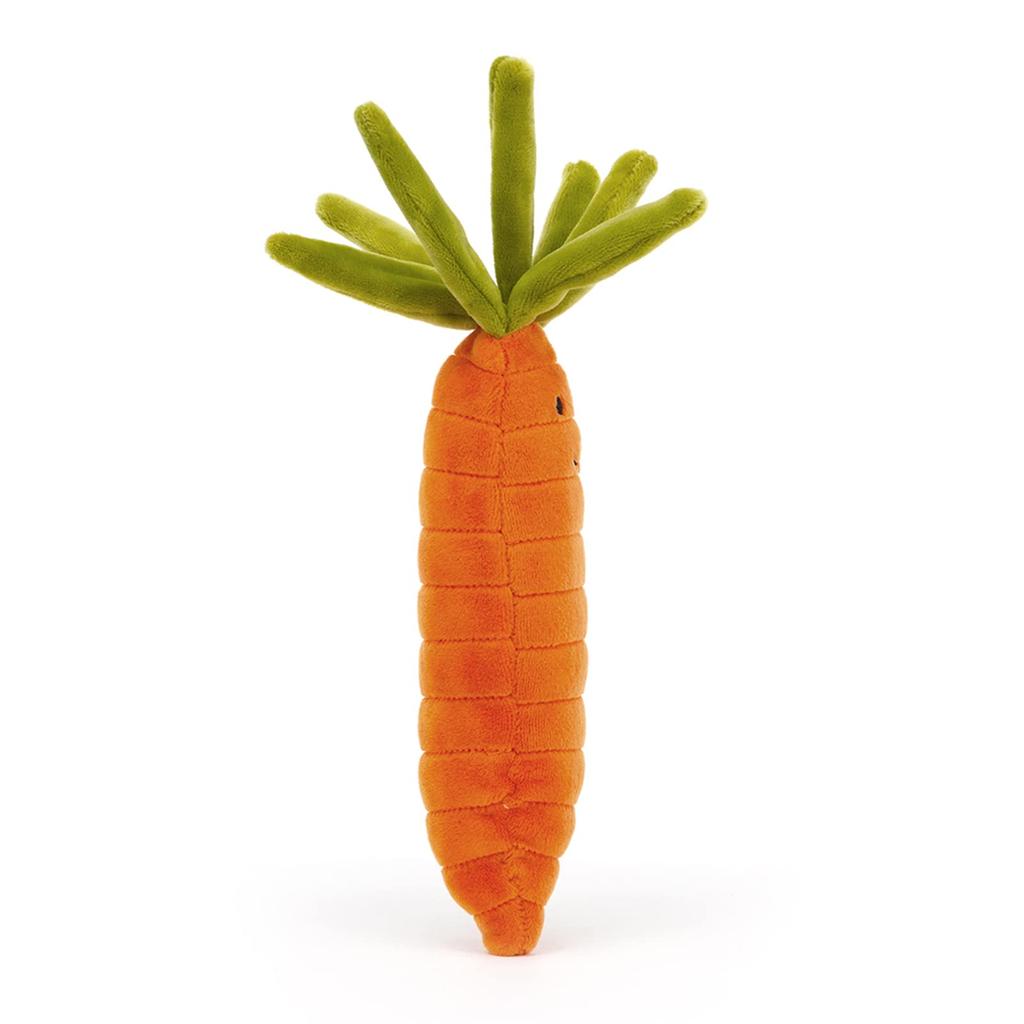 Jellycat Vivacious Vegetable Carrot Plush Toy 6.5" - Stuffed Vegetable - Great Gift Idea