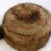Ladies Winter Hat Soft Thick Faux Fur Decor Heat Retention Cossack Style Windproof Anti-slip Elastic Flat Top No Brim Washable Outdoor Cap