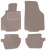 Tapis de sol en velours beige pour: Porsche 911 type 996 coupé (1997-2004)