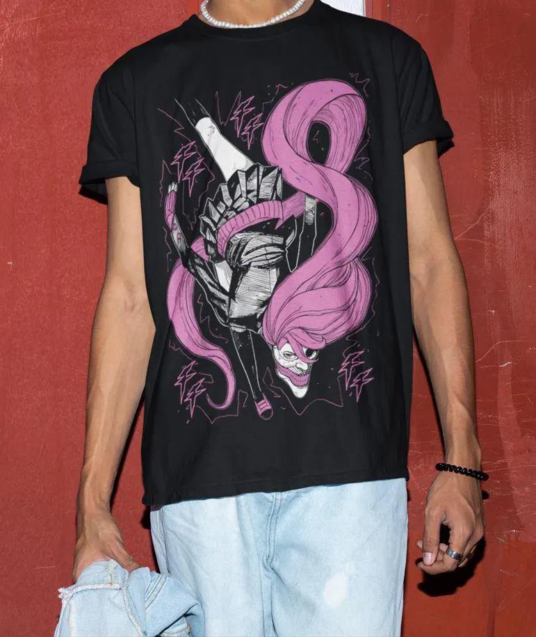 Anime Shirt Anime Retro Tshirt Anime Manga Shirt Mens and Womens Summer Cotton Loose and Fashionable Short Sleeved Top 4XL