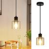 Pendant Light - NETTLIFE - E27 Dining Table Pendant Light - Black - Metal - 1 Bulb