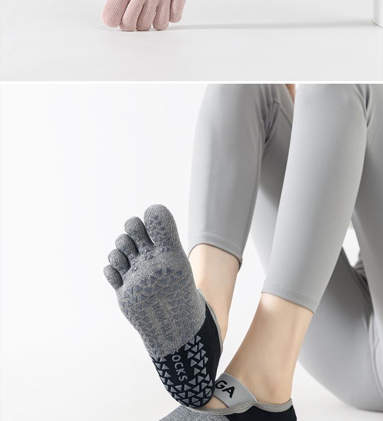 Women's Five-Finger Yoga Socks, Toe-Separating Pilates & Dance Socks for Spring/Summer, Short Indoor Training Socks
