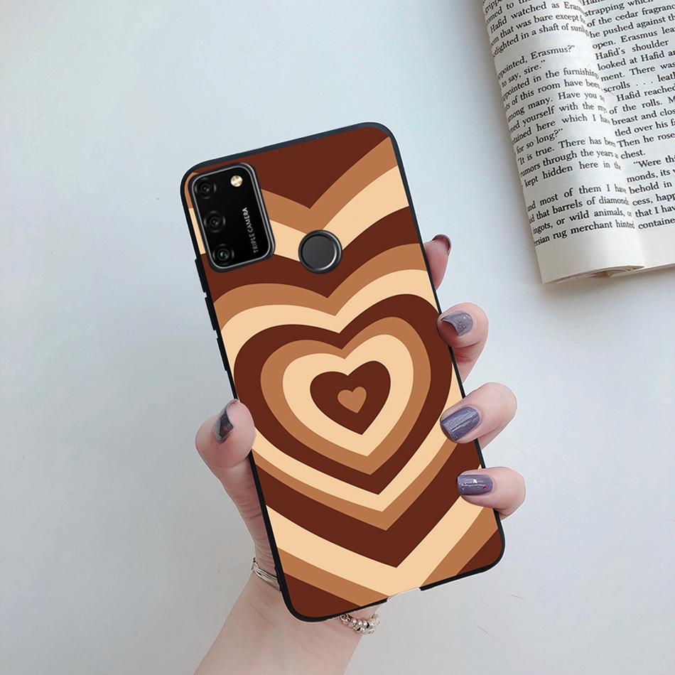 For Huawei Honor 9A Case 2020 Silicon Cover Soft Bumper Coque For Huawei Honor 9A Phone Cases MOA-LX9N Honor9A Love Heart Funda