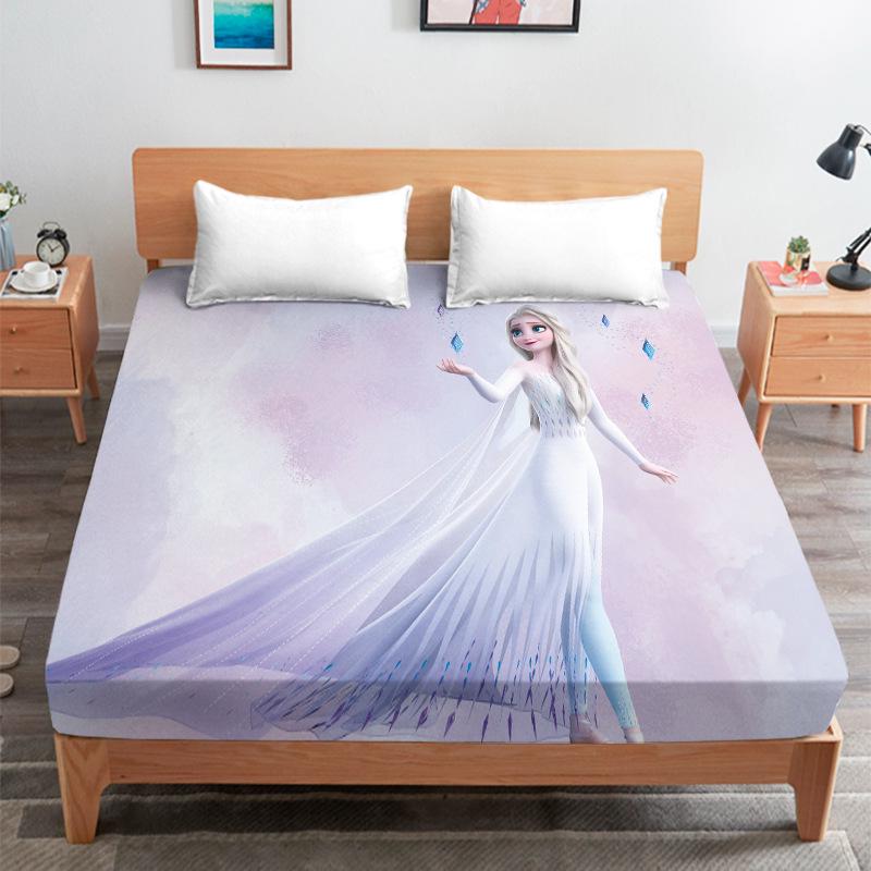 Elsa Princess Children's Bed Cover for Student Dorm Mattress