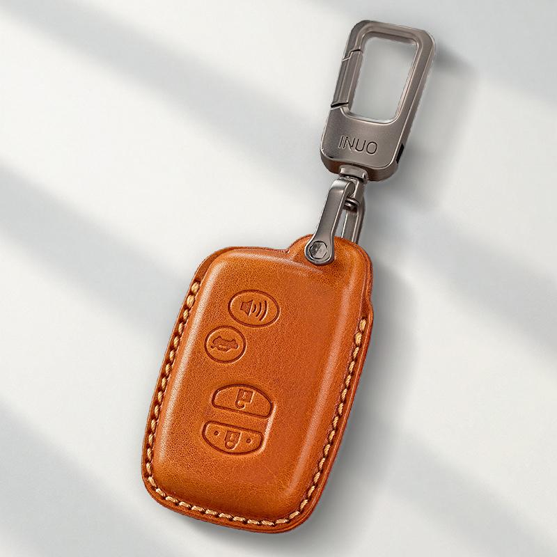 Genuine Leather Protector for Old Toyota Highlander Land Cruiser Lexus Key Case Cover Fob