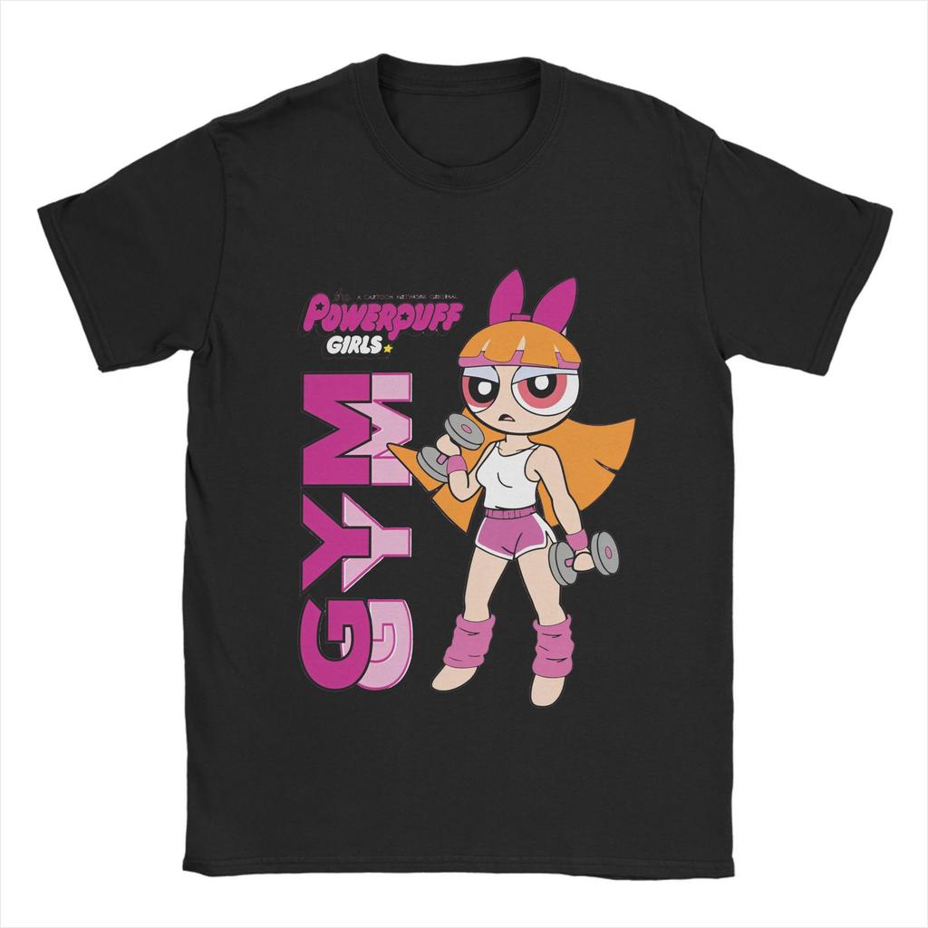 The P-Powerpuffs Girls  T-Shirts for Men  Vintage 100% Cotton Tee Shirt O Neck Short Sleeve T Shirt Birthday Gift Clothes
