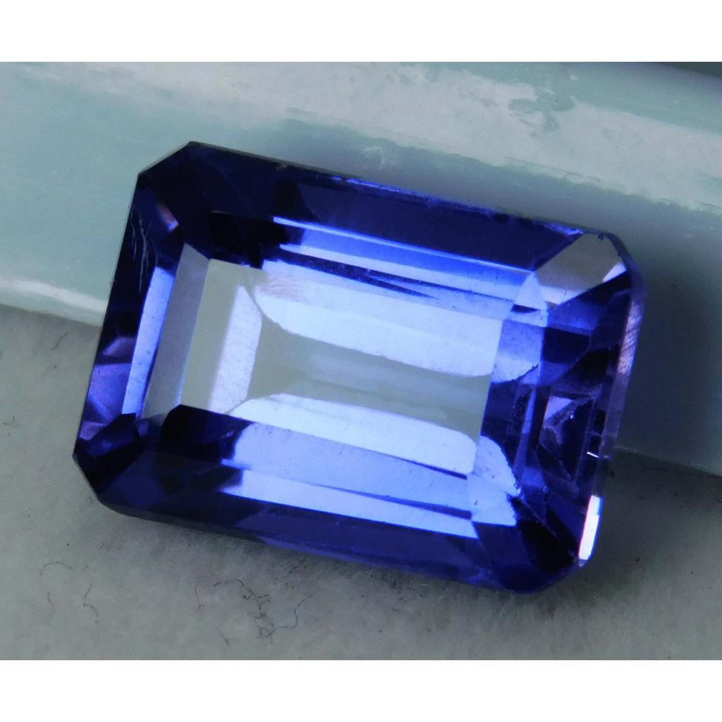 7.60 Ct CERTIFIED Loose Gemstone Natural Brilliant Sapphire Blue Emerald Cut A-4266