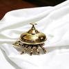 10.16 Cm Gifts For Grandparent, Brass Counter Calling Bell, Tabletop Accessory, Nautical Desk Item, Handmade Housewarming Gift, Service Bells