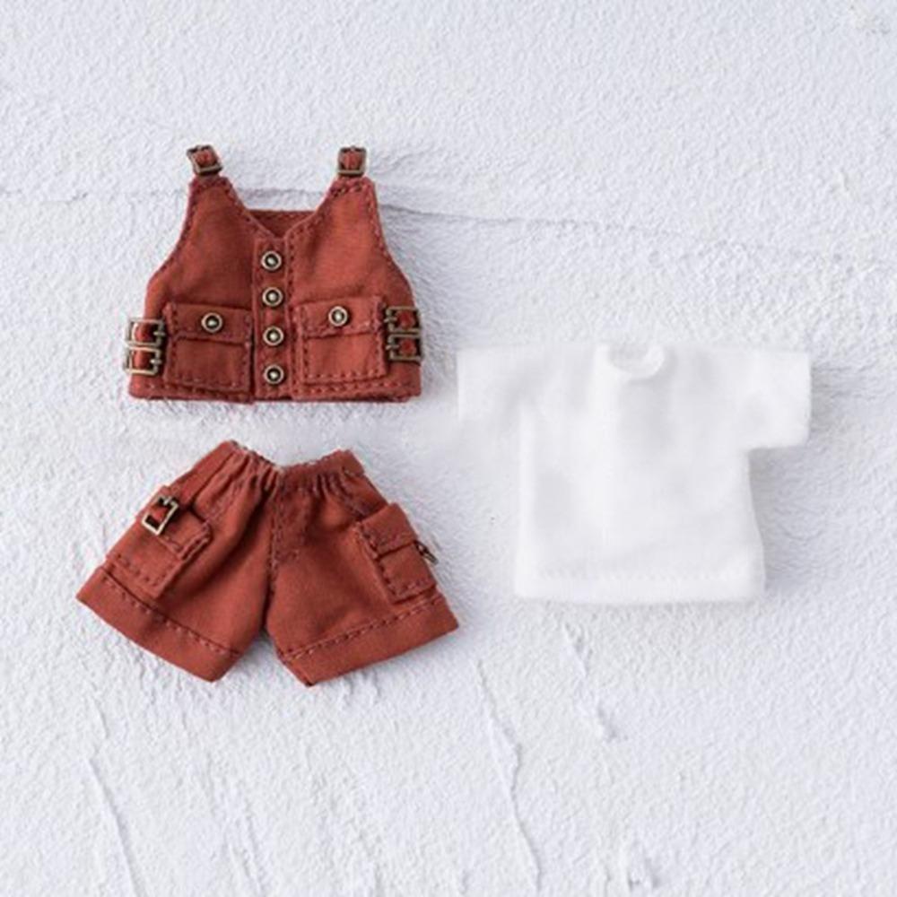 

Вязаный жилет и брюки ручной работы, повседневная одежда, топы для кукол 1/12 BJD GSC p9, для кукол 1/11 OB11 obitsu11 Male Red