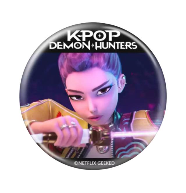 K-Pop Demon Hunters Huntrix, Saja Boys Character Badge Set (10pcs) (2 Options)