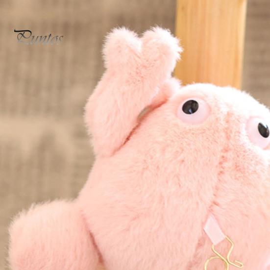 Einzigartiger Tier-Schlüsselanhänger Niedlicher Frosch Plüsch-Schlüsselanhänger, Weiches Stofftier-Anhänger mit Erhabener Pfote, Cartoon-Geschenk für Liebhaber Taschenanhänger Rucksack, Mini-Puppe