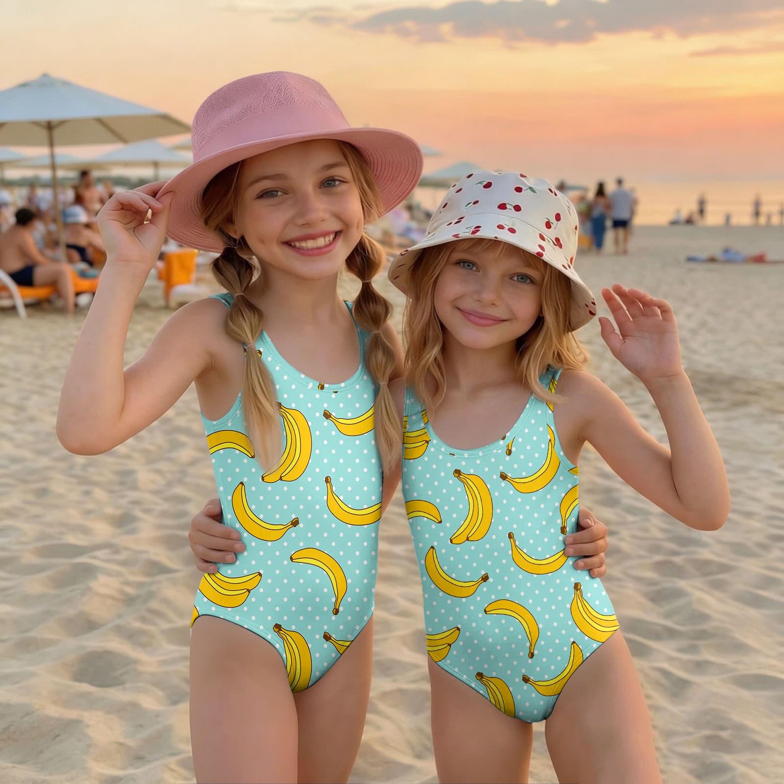 

Girls One Piece Swimsuit Summer Kids Fruit Print Swimwear Toddler Bathing Suit Children Casual Beachwear for Swimming Pool 100 циан