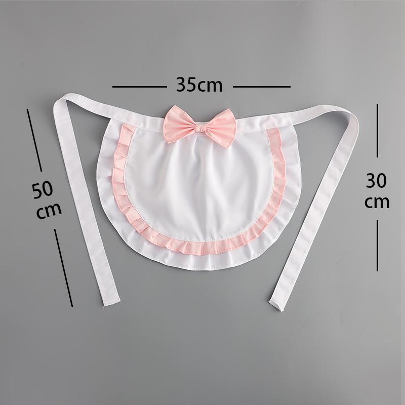 Apron Kitchen Bow Sweet Girlish Fashion Japanese Harajuku Lolita All-match Cosplay Aprons Multi-function Restaurant Household