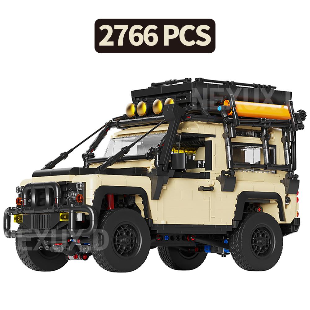 Non-Toxic 2766Pcs Technical Camping Car Model Building Blocks Moc City Off-Road Vehicle Trucks Bricks Stem Toys For Children Adults Gifts