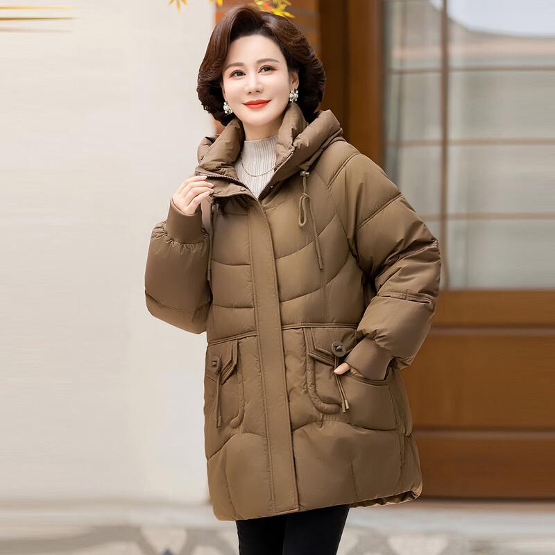 Women's Mid-Length Hooded Padded Winter Coat