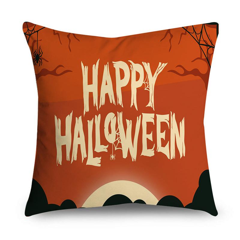 NIGHTWISH Halloween Pattern Pillowcase Holiday Design Home Decor Sofa Cushion Cover 40/45/50cm Happy Easter Day
