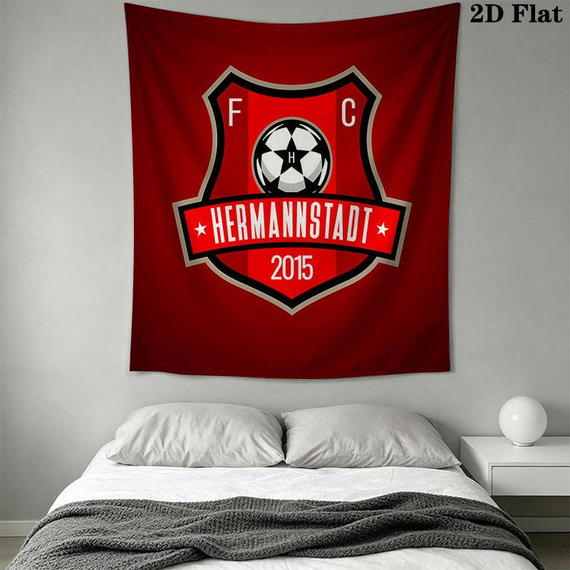 FC Hermannstadt Wall Hanging Printed Fabric Blanket Decorative Tapestries for Bedroom Living Room Home Decor