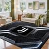 Juventus FC Design Kristall-Samt-Teppich Weiche Dekorationsmatte für Schlafzimmer-Eingang