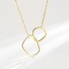 Xiaomi Silver Necklace For Women Circle Shape Gold Plated Trendy O Chain Chocker Chirstamas Gift Fine Jewlery