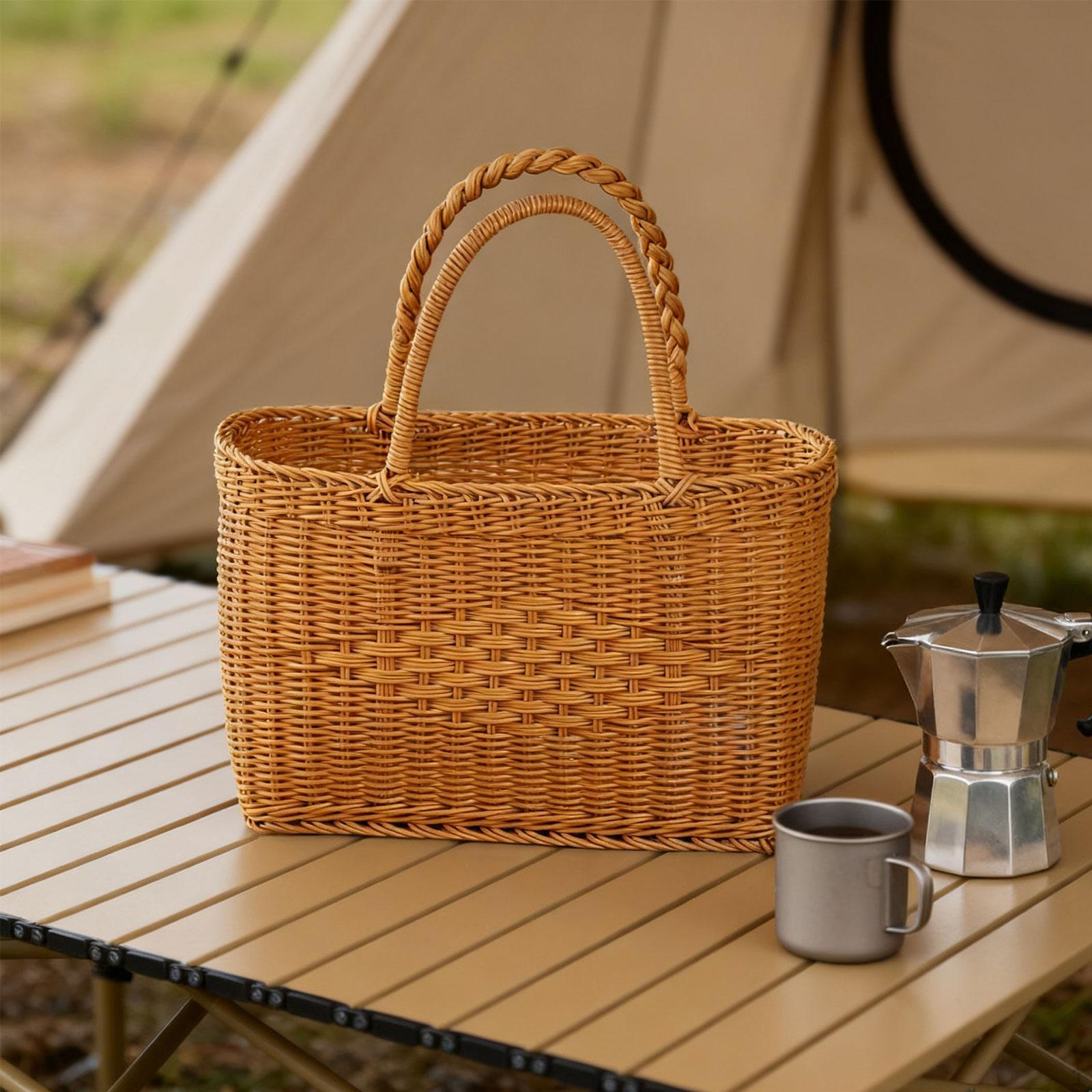 Handwoven Basket Stylish Practical Versatile Flower for Organizing Daily Necessities Indoor 1470₽