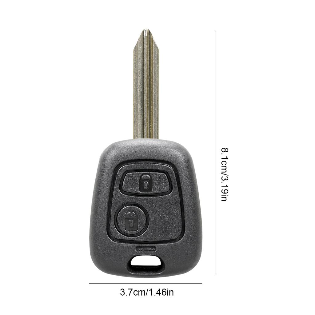 2 Buttons Key Fob Replacement ID46 Chip Car Keyless Entry Remote Control Car Remote Key for Citroen Saxo Picasso Xsara Berlingo
