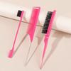 3 PCS Comb Set Edge Brush Bristle Hair Brush Rat Tail Comb, Hair Brush, Curly Hair Brush