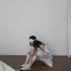 46month Ribbon Scrunchie_satin Silver
