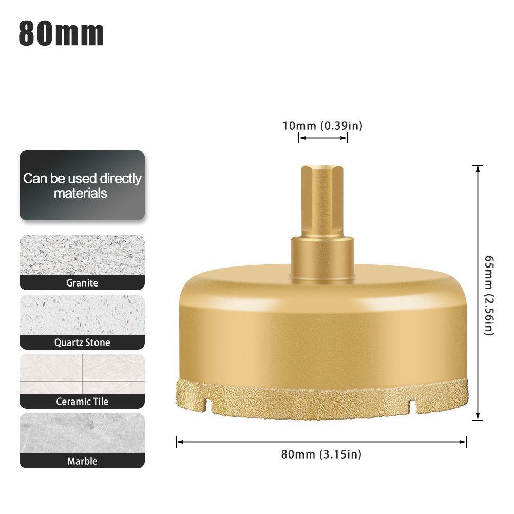Multifunctional Dry Tile Drill Bit for Marble, Granite, Glass, and Vitrified Tile