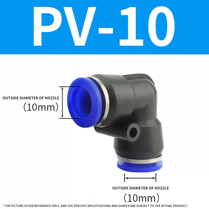 50/100/500/1000Pcs Pneumatic fitting PV pipe gas connectors direct thrust 4 to 12mm plastic hose quick couplings