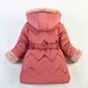 Old Girl Faux Fur Coat Winter Thermal Children's Coat Children's Clothing Snow Parker Coat Belt Fashion