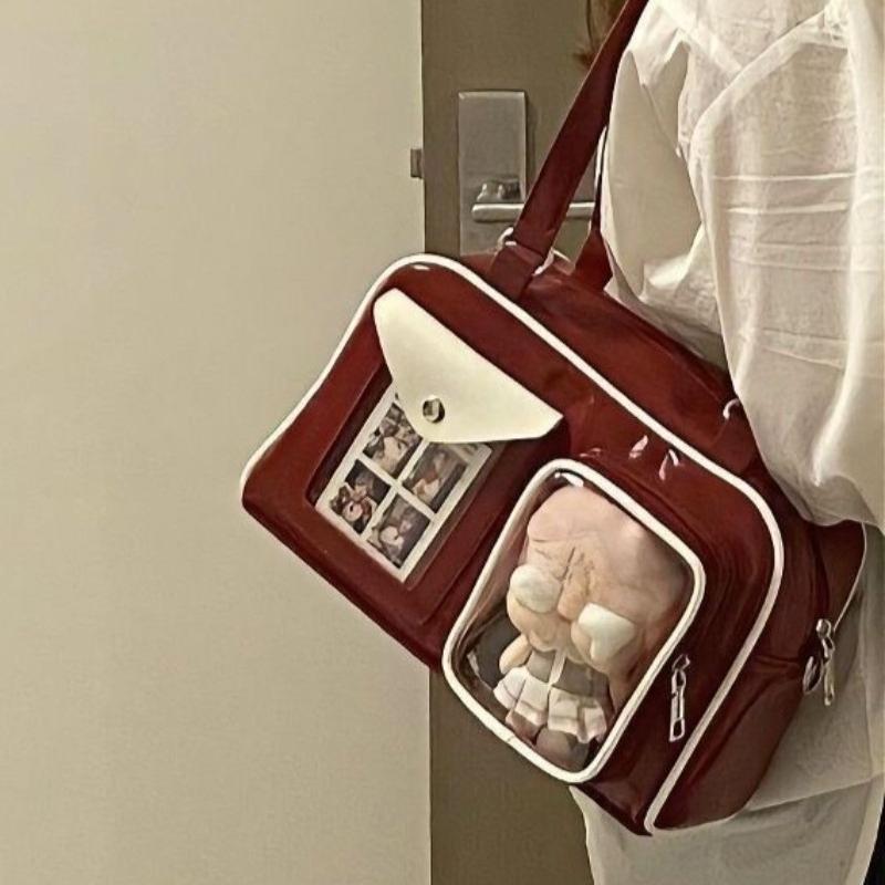 Market-6 Schattige Anime Crossbody Tas voor Vrouwen, Portemonnee met Grote Capaciteit voor School, Cosplay & Dagelijks Gebruik. Duurzaam & Trendy! Bestel nu!