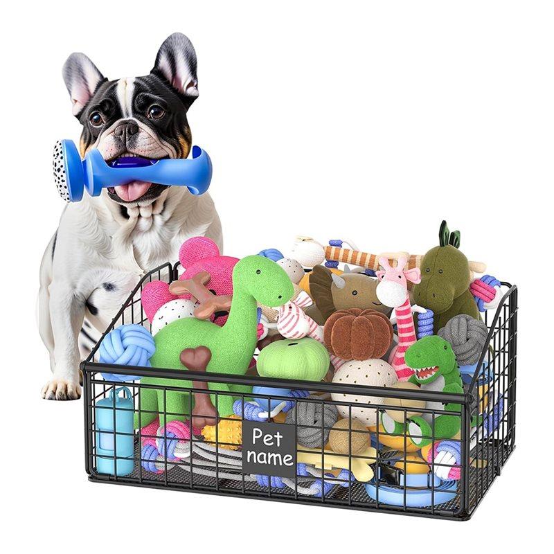 

CYCLI-Indestructible Dog Basket, Box For Pets-Medium Size Metal For Storage Organizer Pet Bin чёрный