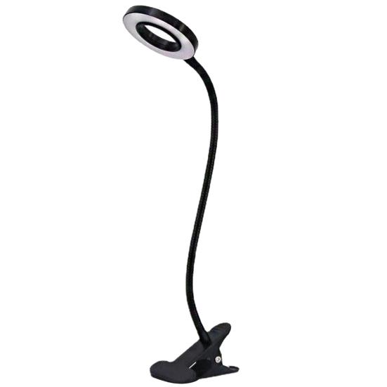 

Лампа для чтения, энергосберегающая защита глаз, питание от USB, зажим на светодиодной настольной лампе, заполняющая селфи чёрный