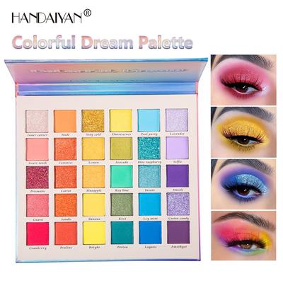 30 Colors Glitter Eye Shadow Palette Pigmented Powder Shimmer Eye Shadow Powder Matte Glitter Eyeshadow Makeup Set