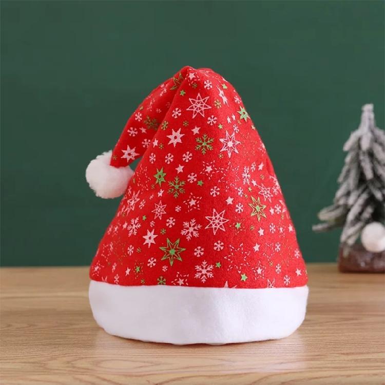 Cute Children Christmas Hat Plush Santa Hat for Casual Birthday Festival Photo