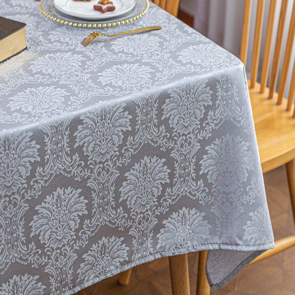 Wellington Jacquard Fabric Tablecloth High-End Coffee Table Cloth Finished Table Cloth Rectangular Tablecloth