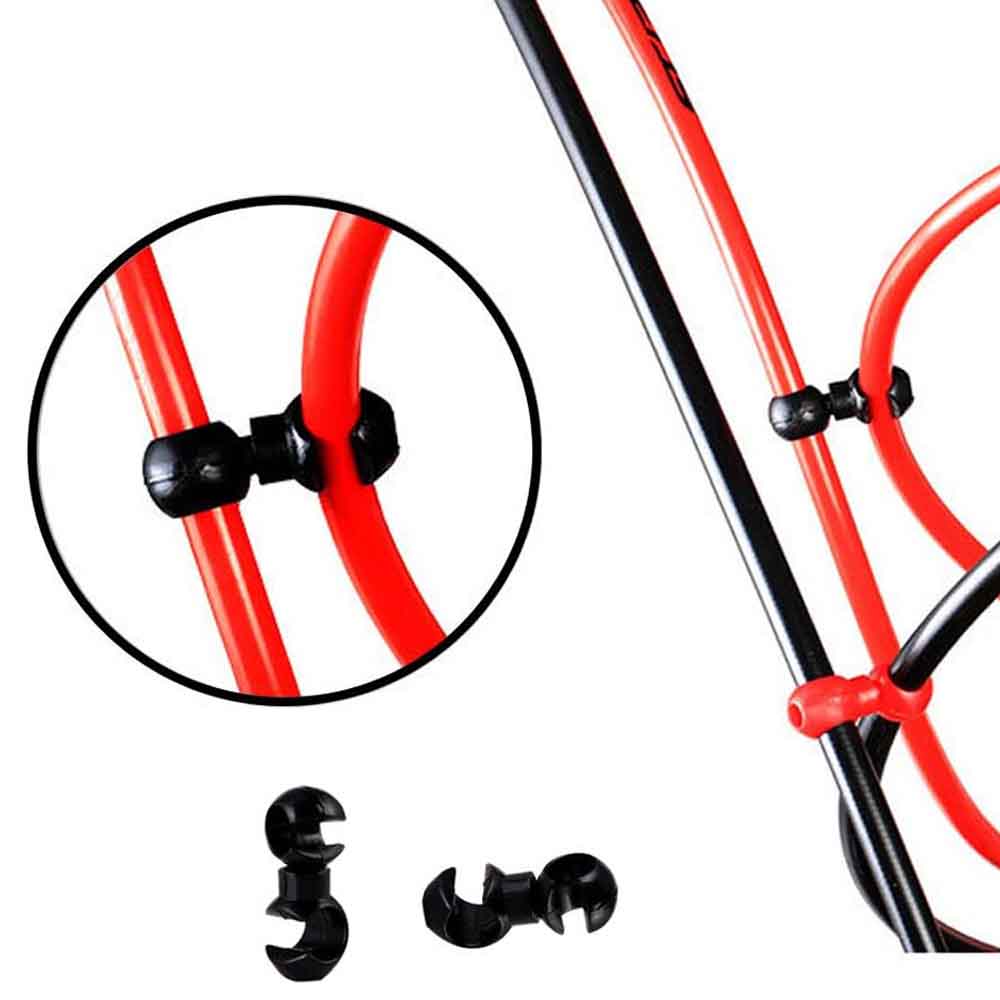 10pcs Rotatable MTB Brake Cable Clips Bicycle Shift Gear Cable Buckles Guide Line Clips For Smooth Cycling Enhanced Performance