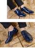 Men's Plus Size Leather Formal Shoes: Trendy Pointed Toe Wedding & Groom Style, Sizes 45-46, Korean Design