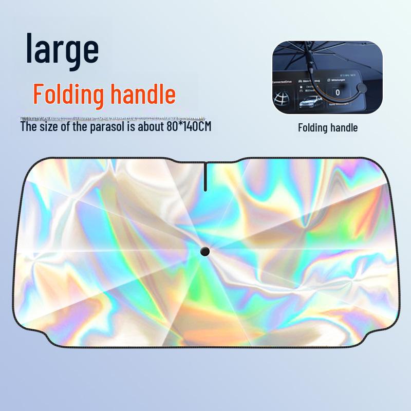 Parapluie rétractable pour voiture - Pare-soleil avant à isolation thermique