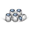 5PCS Car Aluminum Wheel Tire Valve Dust Caps Cover For Volkswagen VW GTI R Rline Golf 7 Golf 6 Polo Jetta Caddy Passat B5 Lavida zw8